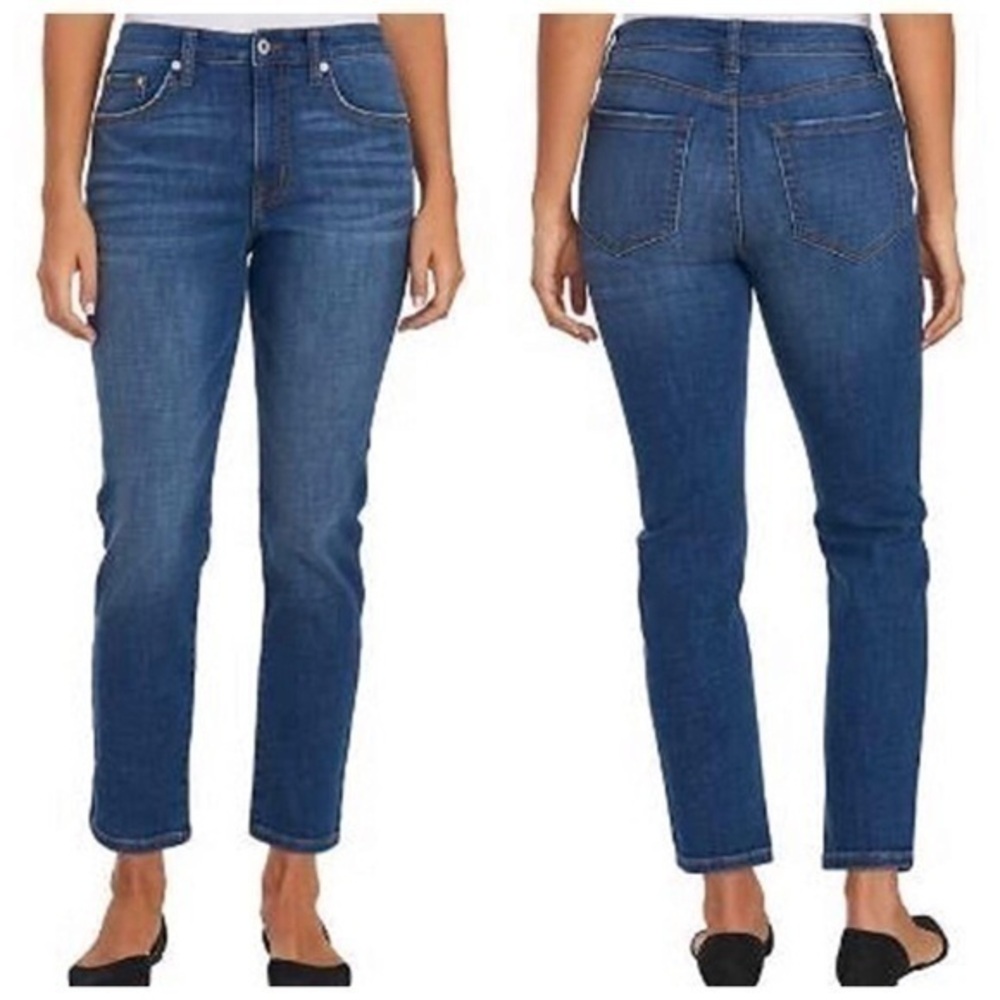 Ella Moss High Waist Straight Leg Ankle Jeans 12